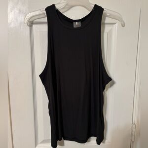 Calia Black Ribbed Tank Top